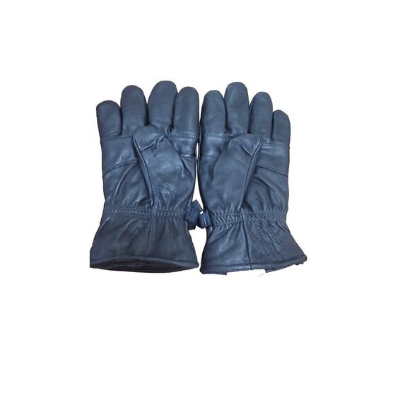 NWOT INTERMEDIATE UNISEX COLD /WET BLACK LEATHER GLOVES SIZE M - Picture 1 of 5